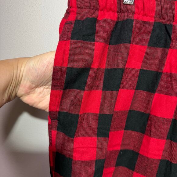 Old Navy Women’s Red Buffalo Plaid Flannel Jogger Pants XXL Petite Elastic Waist - Picture 4 of 7